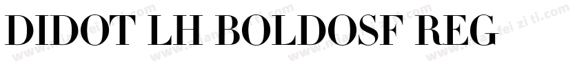 Didot LH BoldOsF Reg字体转换